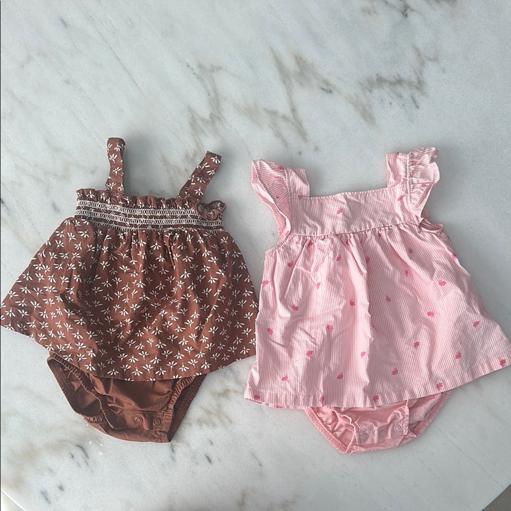 Carter’s Baby Girl Dress/ romper one piece bundle 6 months